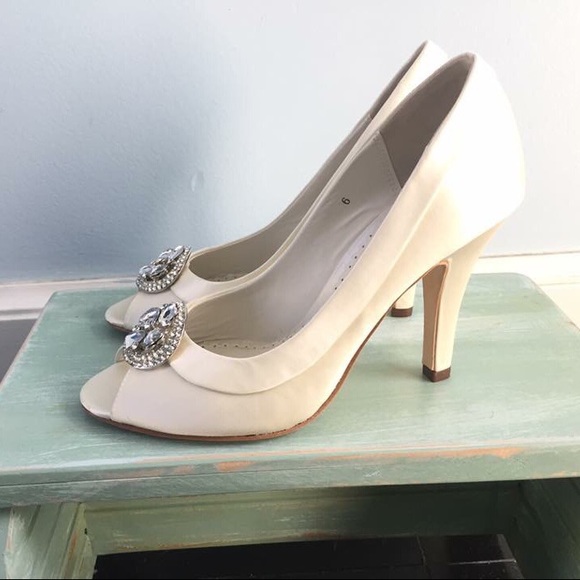 Benjamin Adams wedding heels 6 Swarovski crystal - Picture 2 of 3